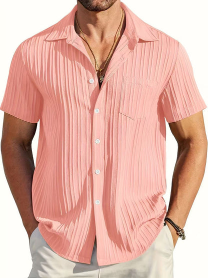 Camisa de rayas de manga corta