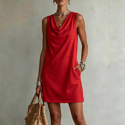 Vestido de Punto sin Mangas