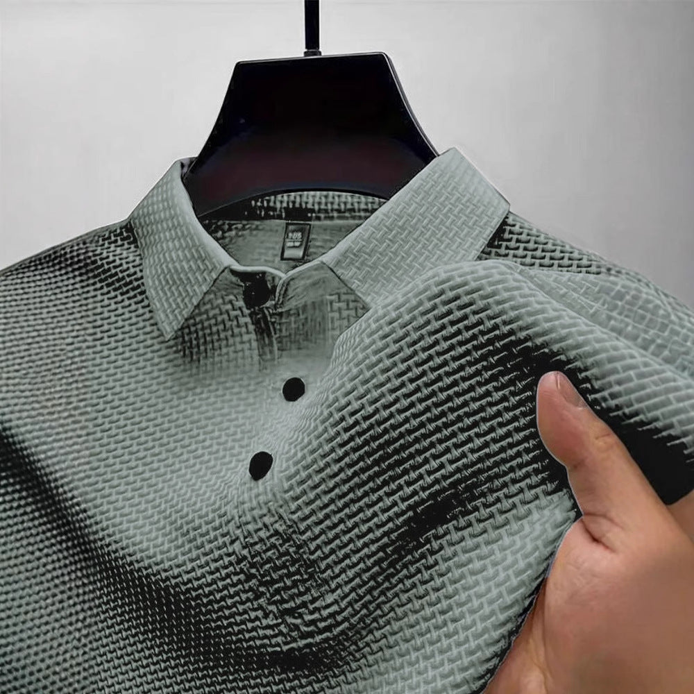 Polo de verano de malla de seda helada