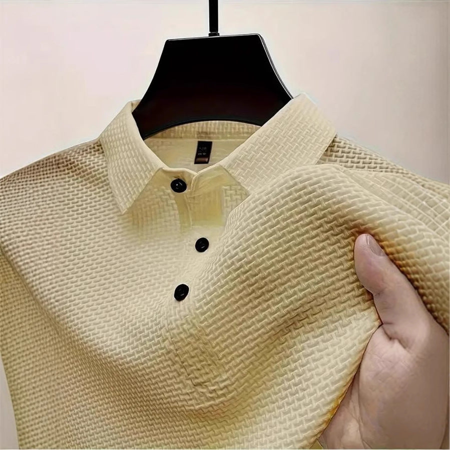 Polo de verano de malla de seda helada