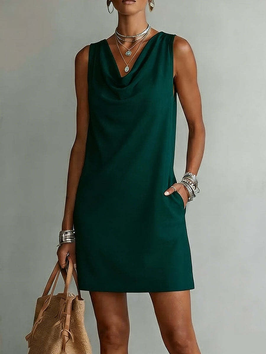 Vestido de Punto sin Mangas