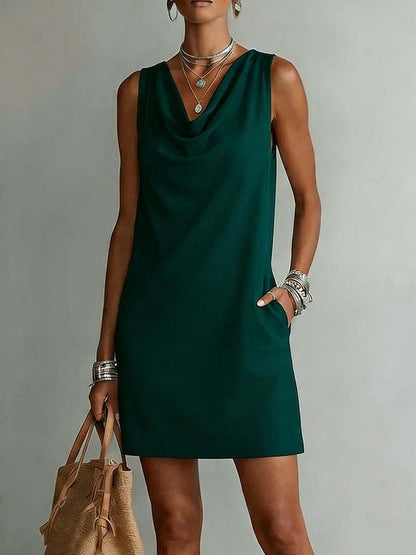 Vestido de Punto sin Mangas