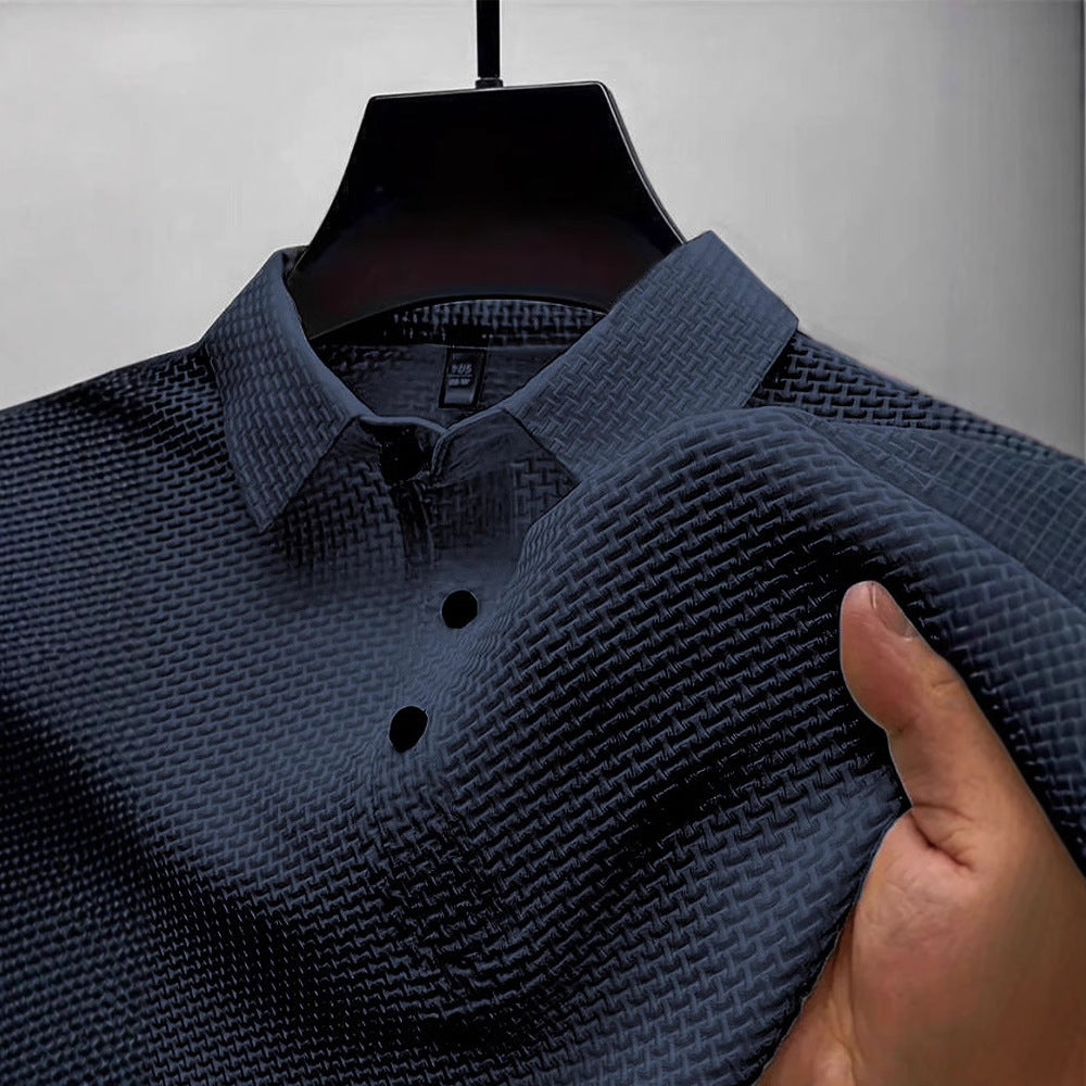 Polo de verano de malla de seda helada