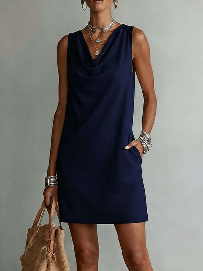 Vestido de Punto sin Mangas