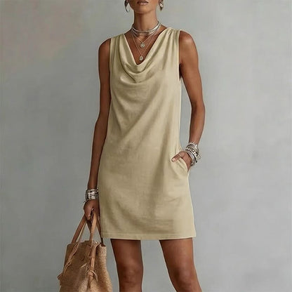 Vestido de Punto sin Mangas