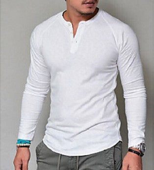 Camiseta de manga larga y cuello redondo