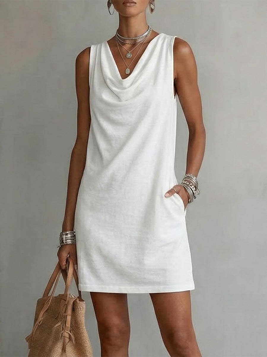 Vestido de Punto sin Mangas