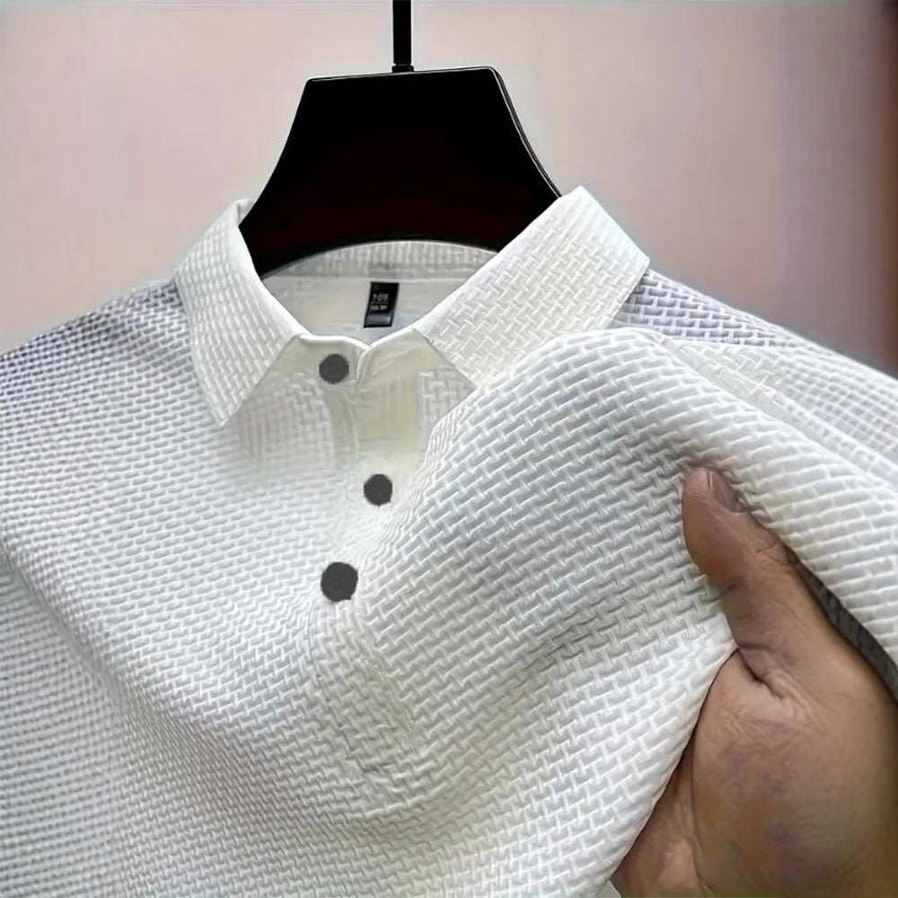 Polo de verano de malla de seda helada