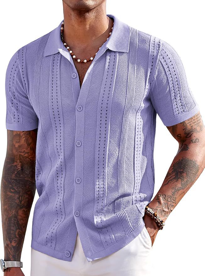 Polo de punto de manga corta bordado