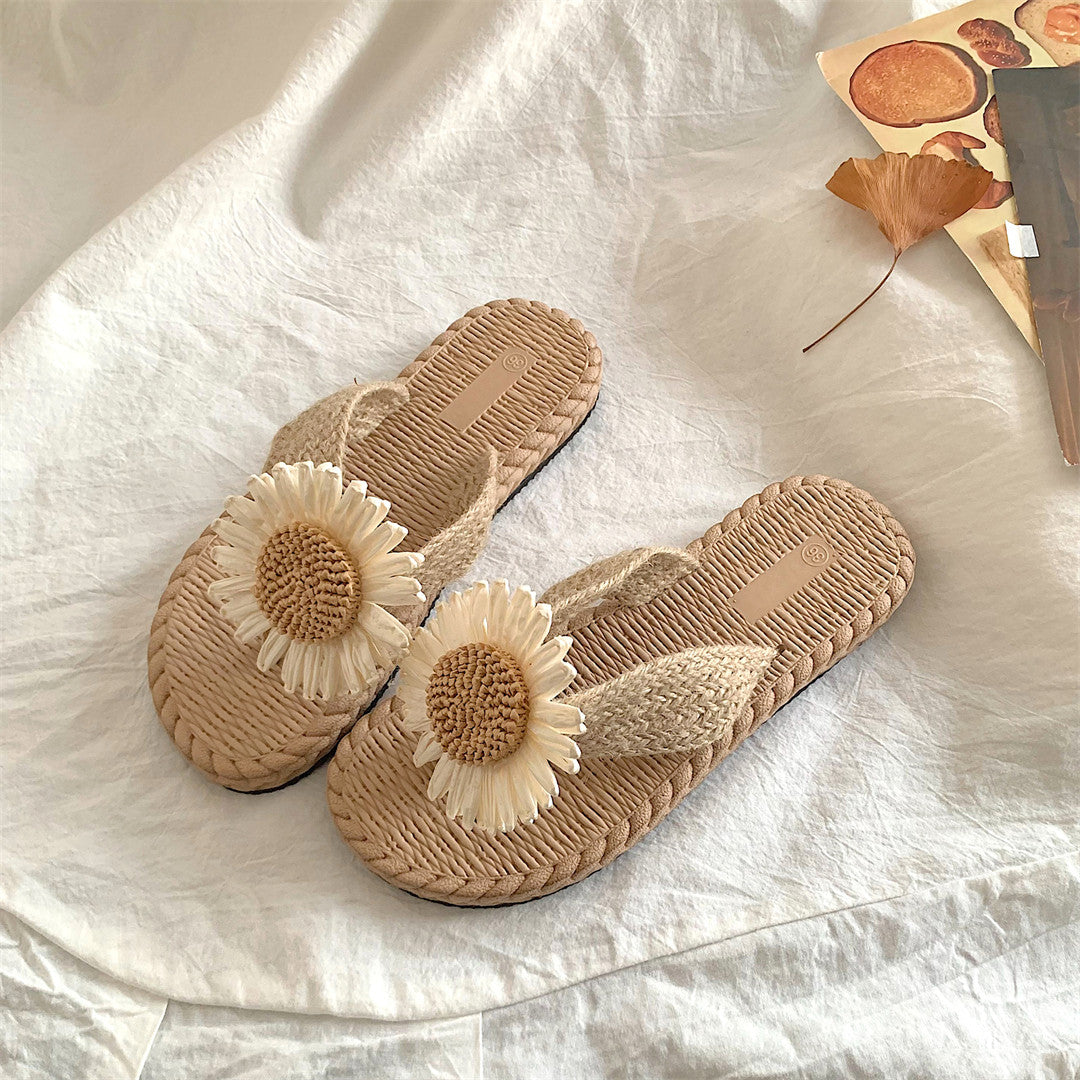 Pantuflas de Cáñamo Tejidas a Mano