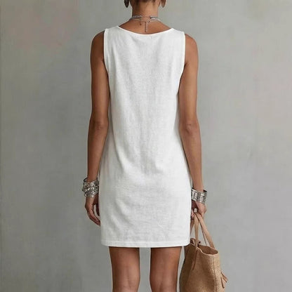 Vestido de Punto sin Mangas