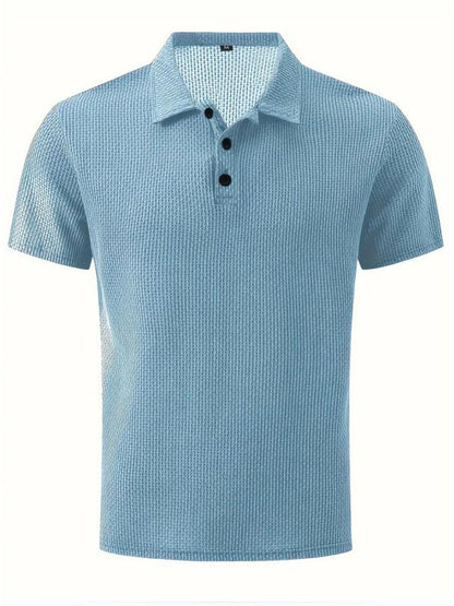 Polo de verano de malla de seda helada