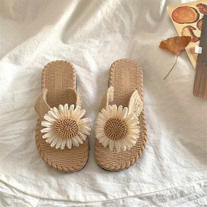 Pantuflas de Cáñamo Tejidas a Mano