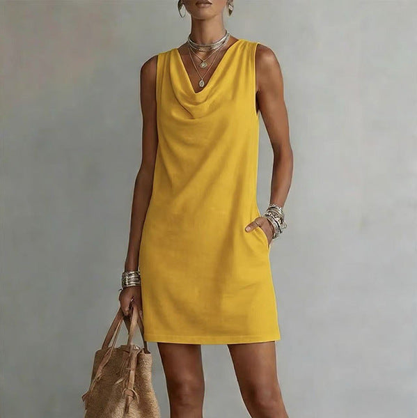 Vestido de Punto sin Mangas