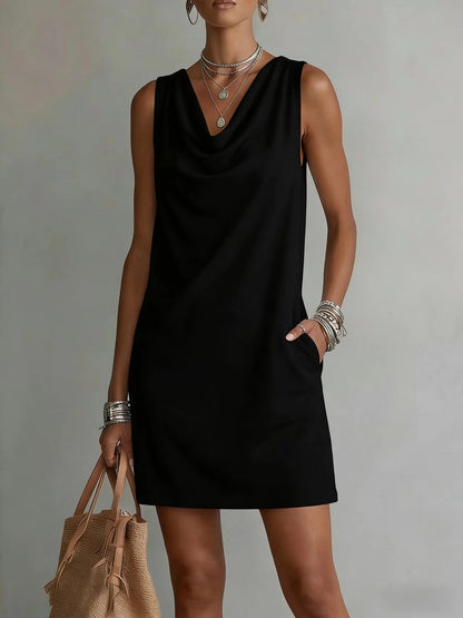 Vestido de Punto sin Mangas