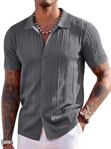 Polo de punto de manga corta bordado