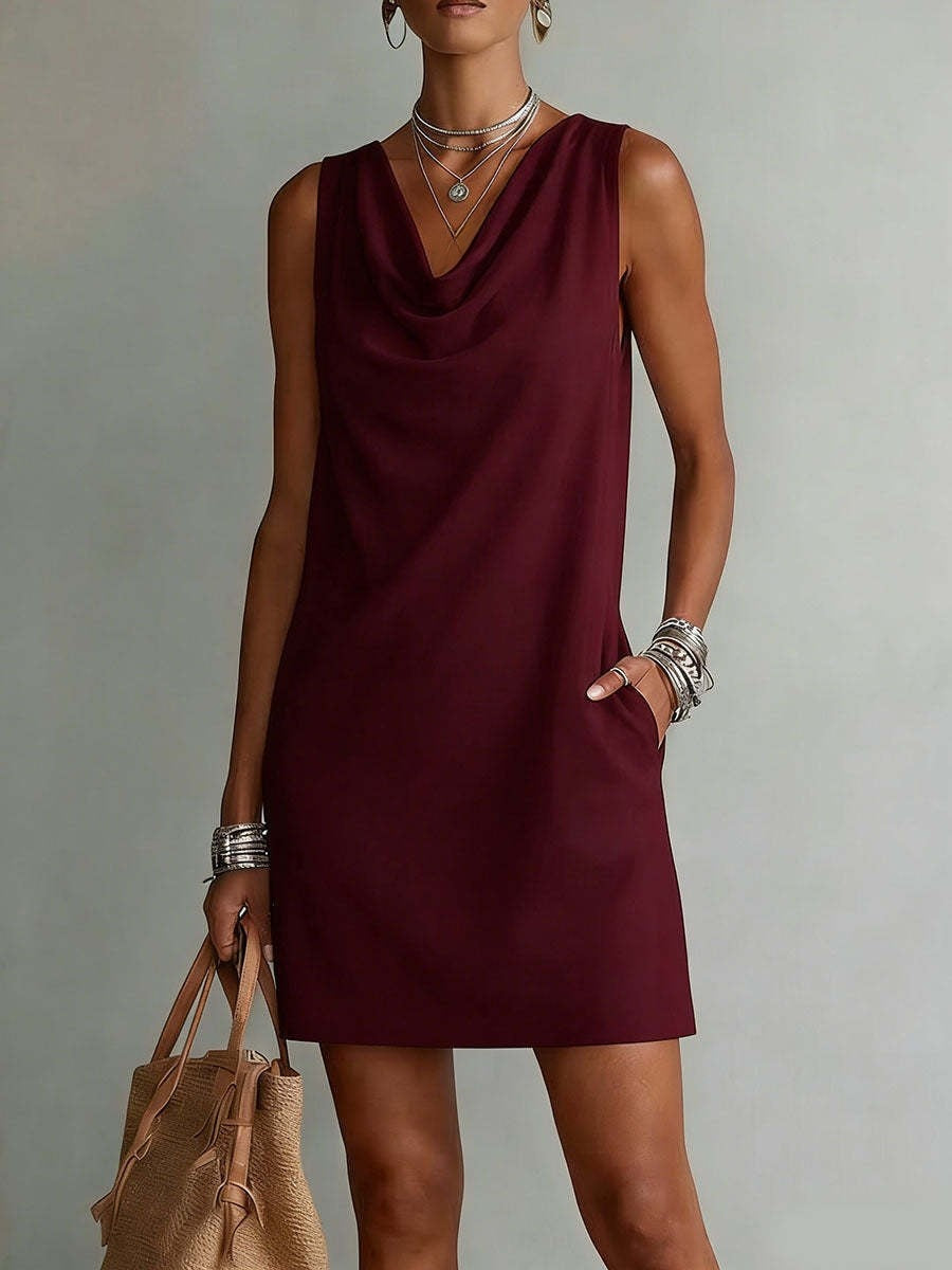 Vestido de Punto sin Mangas