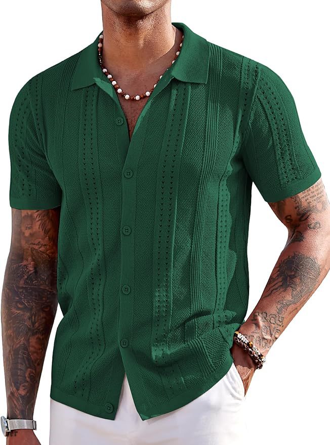 Polo de punto de manga corta bordado