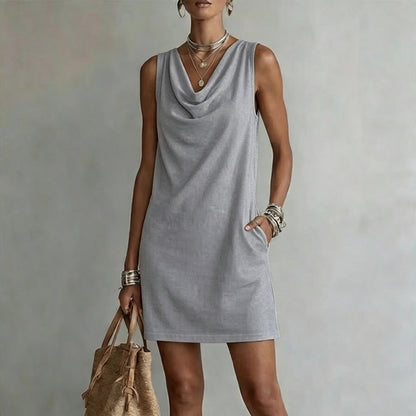 Vestido de Punto sin Mangas