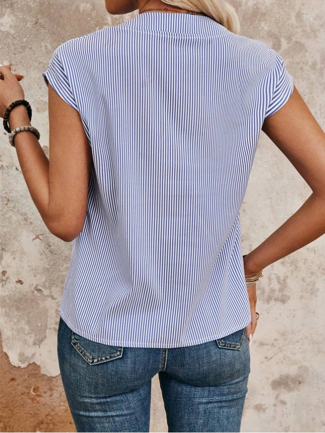 Camisa Rayas Manga Corta